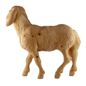 Sheep of swiss pine wood - natural - 68 cm