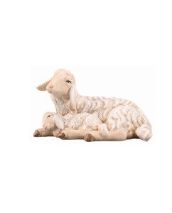 SI Schaf liegend mit Lamm schlafend