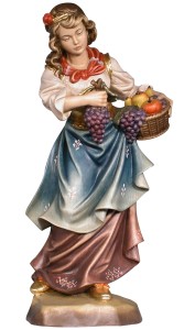 Woman with fruits