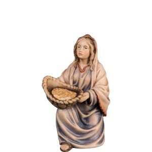 O-Woman kneeling with basket