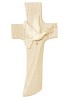 Cross with dove of peace ash wood
