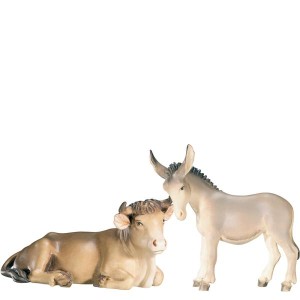 A-Ox and donkey 2pcs. &quot;A&quot; - color - 6,5 cm