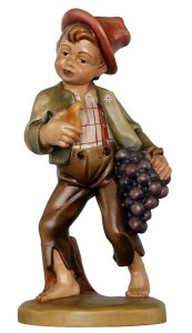 Boy with grapes