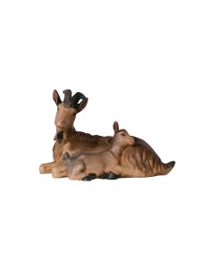 SI Goat lying with kid - color - 9 cm