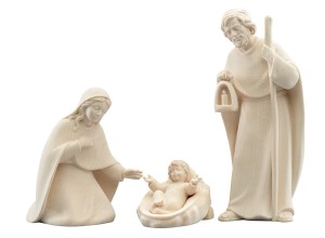 LI Holy family Light with stick+Jesus child - natural -...