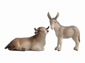 LI Ox and donkey - color - 8,5 cm