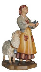 Shepherdess with shears