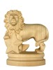 Segno zodiacale leone - naturale - 12 cm