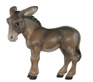 Donkey to ox standing tirolean crib - colorato - 11 cm